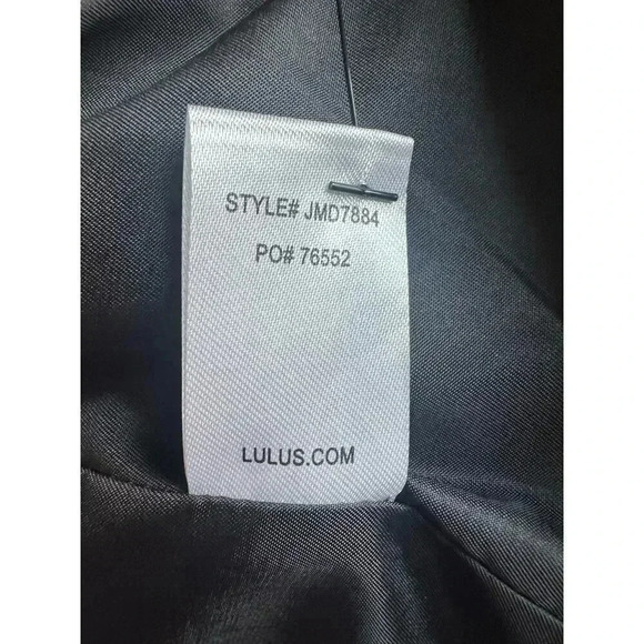 NWT Lulus Captain's Blog Black Double-Breasted Coat/Dress in  Black Size M - Picture 12 of 15